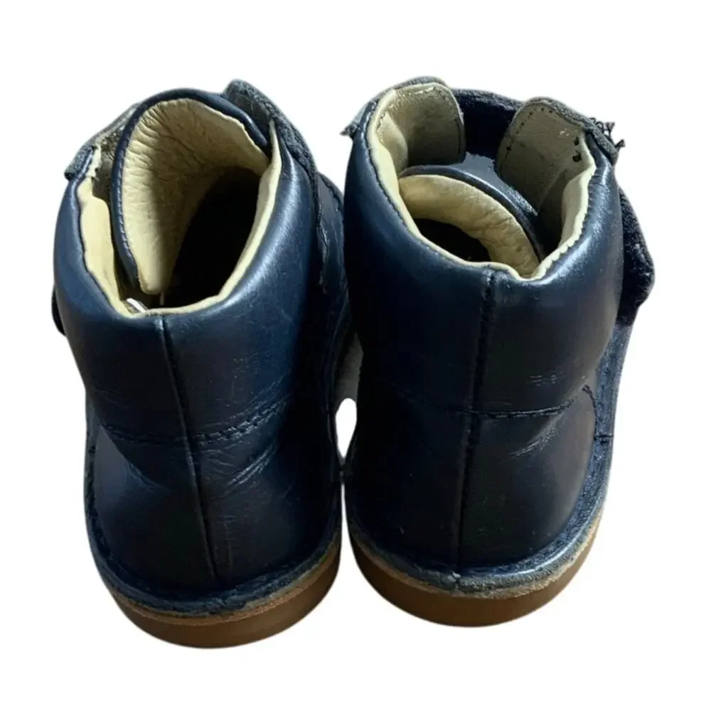Jacadi Paris‎ Genuine Leather Navy Toddler Boots size 24